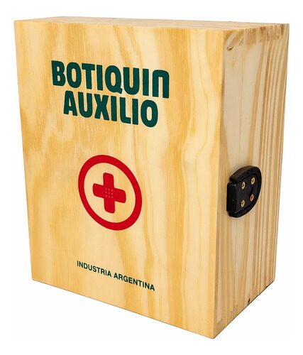 Botiquín De Primeros Auxilios De Madera 30 Elementos Modelo MA MINI MOL