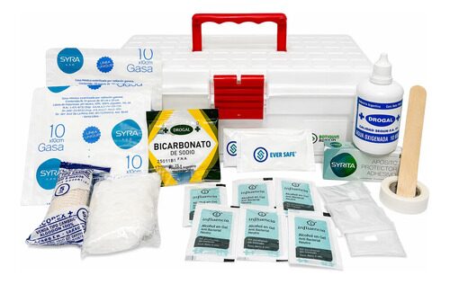 Botiquín De Primeros Auxilios De Plastico 30 Elementos Modelo PX MINI MOL Transparente Con